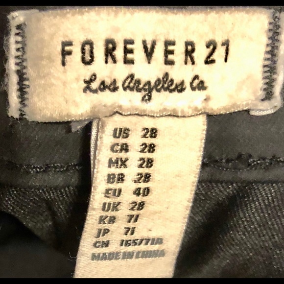 Forever 21 Black Wax Jeans - Picture 3 of 4